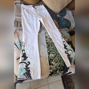 Beaded Boston Proper Pants Sz 4, 15" Waist 31" Inseam.